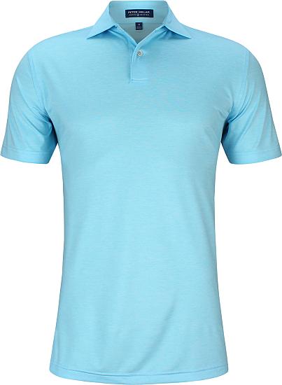 Peter Millar Crown Crafted Heather Jersey Golf Shirts - Tour Fit