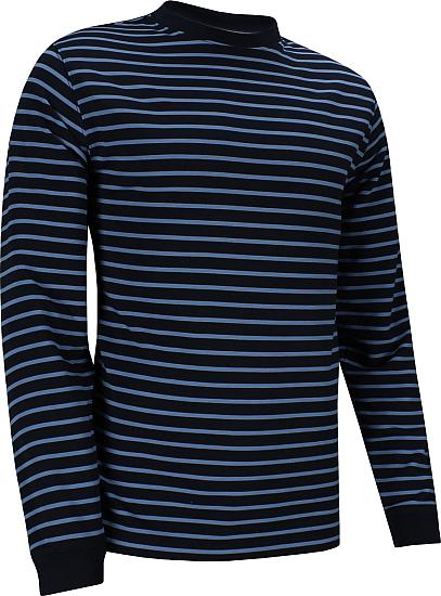 FootJoy Dri-Release Jersey Fleece Striped Crewneck Golf Sweaters - FJ Tour Logo Available - Previous Season Style