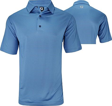 FootJoy ProDry Lisle Classic Pencil Stripe Golf Shirts - FJ Tour Logo Available
