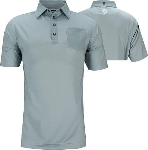 FootJoy ProDry Lisle Tonal Trim Golf Shirts - FJ Tour Logo Available