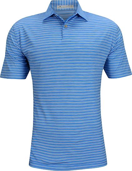 Peter Millar Featherweight Melange Double Stripe Golf Shirts