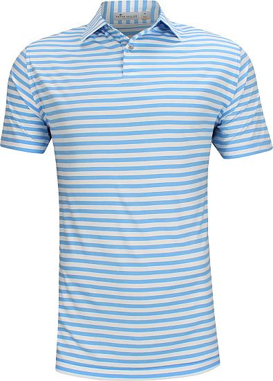 Peter Millar Featherweight Melange Solid Stripe Golf Shirts