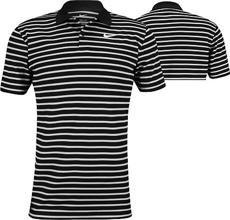 Nike Dri-FIT Victory Stripe Left Chest Logo Golf Shirts