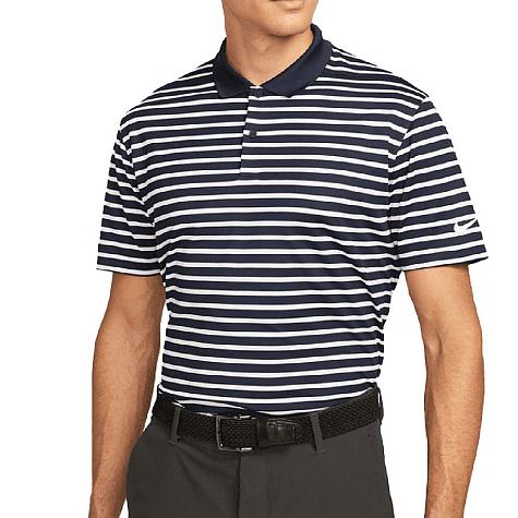 Nike Dri-FIT Victory Stripe Left Sleeve Logo Golf Shirts - ON SALE