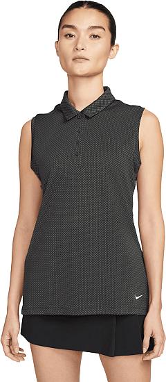 Nike Women's Dri-FIT Victory Texture Sleeveless Golf Shirts - Previous Season Style - ON SALE