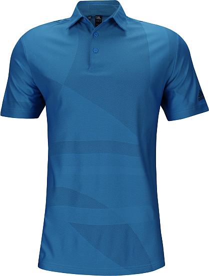 Adidas Primegreen Shapes Jacquard Golf Shirts