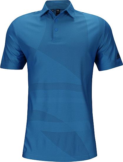 Adidas Primegreen Shapes Jacquard Golf Shirts - ON SALE
