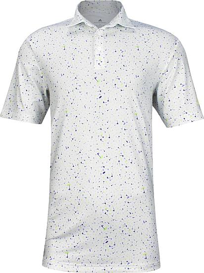 Adidas Primeblue Flag Print Golf Shirts - ON SALE