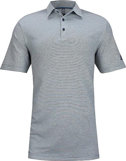 Adidas Primegreen Ottoman Pencil Stripe Golf Shirts - ON SALE