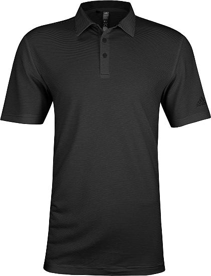 Adidas Primegreen Ottoman Pencil Stripe Golf Shirts - ON SALE