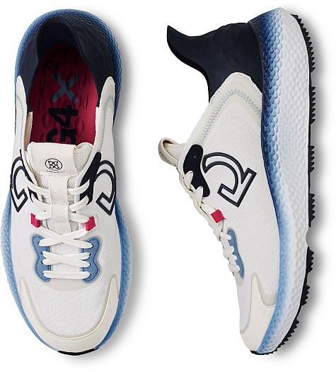 G/Fore MG4X2 Cross Trainer Spikeless Golf Shoes - Snow/Navy - HOLIDAY SPECIAL