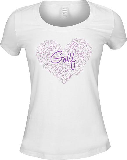 LazyPar Golf Heart Casual T-Shirts - ON SALE