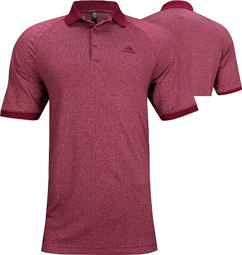 Adidas Primegreen Moss Stitch Jacquard Golf Shirts