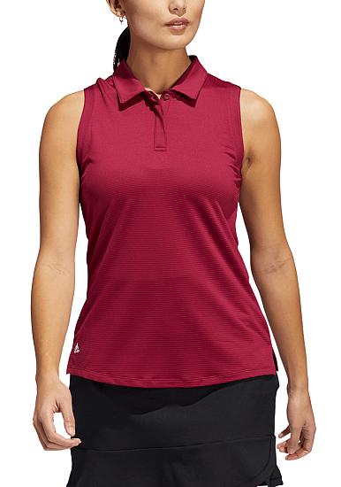 Adidas Women's Solid Sleeveless Golf Shirts - HOLIDAY SPECIAL