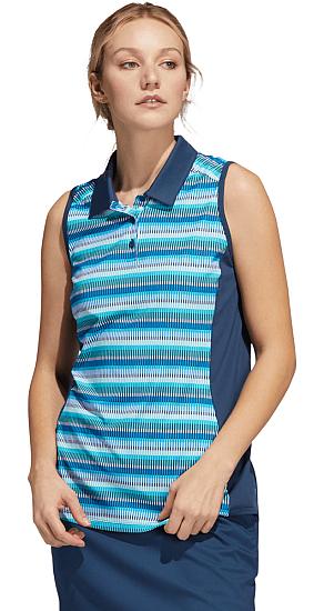 Adidas Women's Ultimate 365 Printed Sleeveless Golf Shirts - ON SALE