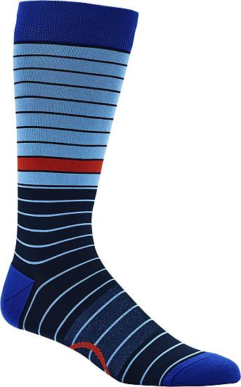 G/Fore Mixed Stripe Crew Golf Socks - Single Pairs