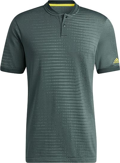 Adidas Primeknit Statement Seamless Sport Collar Golf Shirts