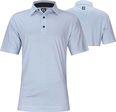 FootJoy ProDry Lisle Spiral Line Print Golf Shirts