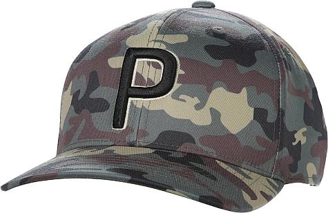 Puma Camo Pattern P Snapback Adjustable Golf Hats