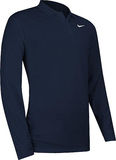 Nike Dri-FIT Victory Solid Long Sleeve Golf Shirts