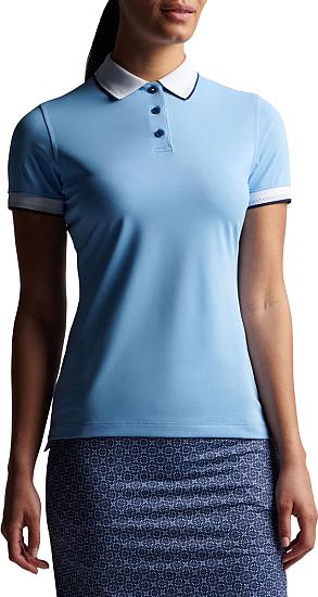 Peter Millar Women's Helen Birdseye Collar Sport Mesh Golf Shirts