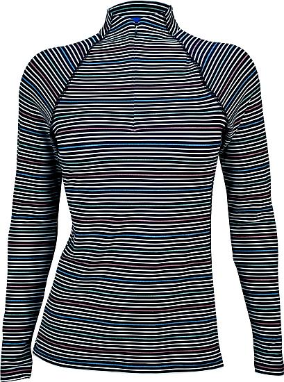 Peter Millar Women's Perth Raglan-Sleeve Metallic Stripe Quarter-Zip Golf Pullovers - ON SALE