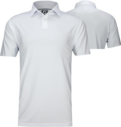 FootJoy ProDry Lisle Solid Self Collar Golf Shirts - Athletic Fit - FJ Tour Logo Available