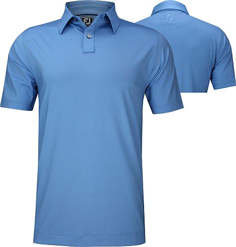 FootJoy ProDry Lisle Solid Self Collar Golf Shirts - Athletic Fit - FJ Tour Logo Available