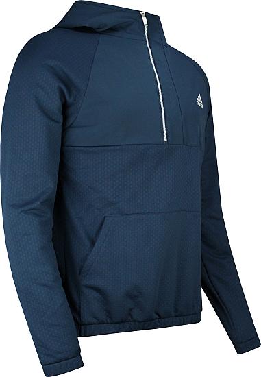 Adidas Fleece Anorak Quarter-Zip Hooded Golf Pullovers