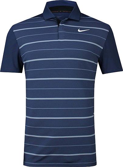 Nike Dri-FIT Tiger Woods Stripe Golf Shirts - Previous Season Style - ON SALE