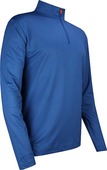 FootJoy Tonal Print Knit Midlayer Quarter-Zip Golf Pullovers - FJ Tour Logo Available - Previous Season Style