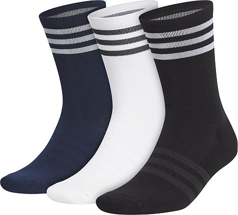 Adidas Basic Crew Golf Socks - 3-Pair Packs