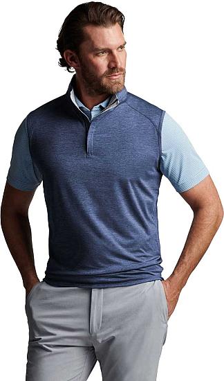 Peter Millar Crown Crafted Stealth Performance Quarter-Zip Golf Vests - Tour Fit - HOLIDAY SPECIAL