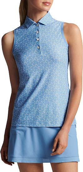Peter Millar Women's Banded Sleeveless Golf Shirts - Blue Necessities