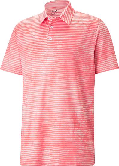 Puma Cloudspun Dye Stripe Golf Shirts