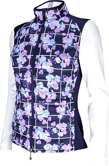 Peter Millar Women's Merge Hybrid Full-Zip Golf Jackets - Picnic Floral - ON SALE