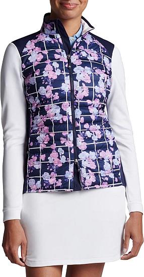 Peter Millar Women's Merge Hybrid Full-Zip Golf Jackets - Picnic Floral - HOLIDAY SPECIAL