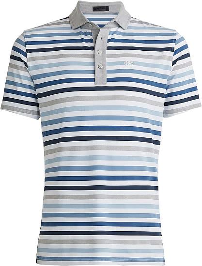 G/Fore Favourite Stripe Tech Jersey Golf Shirts