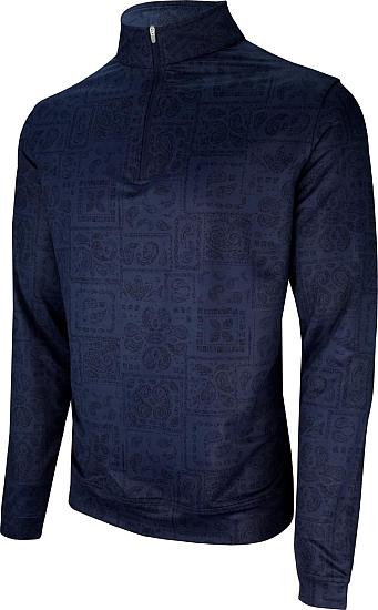 Peter Millar Perth Delos Paisley Performance Quarter-Zip Golf Pullovers