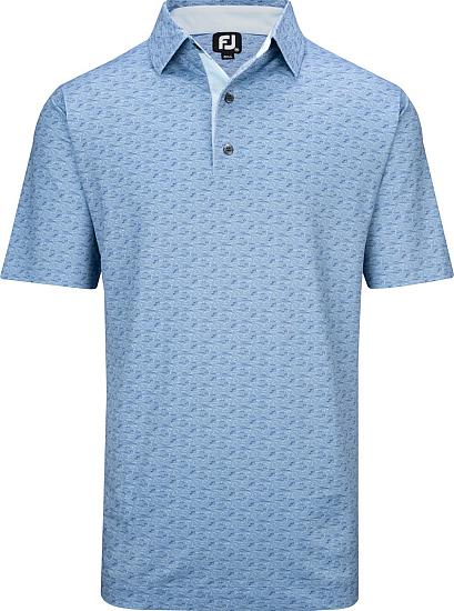 FootJoy ProDry Golf Course Doodle Stretch Pique Golf Shirts - FJ Tour Logo Available