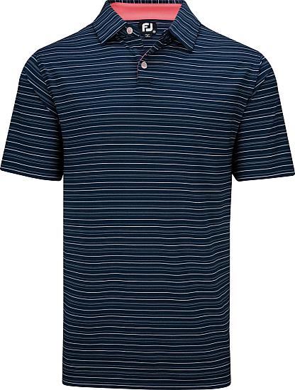 FootJoy ProDry Lisle Multi Pinstripe Golf Shirts - FJ Tour Logo Available