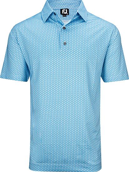 FootJoy ProDry Lisle Scallop Shell Foulard Golf Shirts - FJ Tour Logo Available