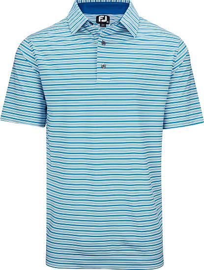 FootJoy ProDry Lisle Multi-Color Stripe Golf Shirts - FJ Tour Logo Available