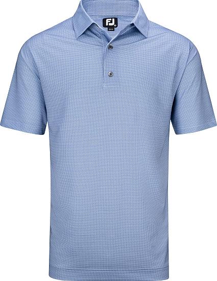 FootJoy ProDry Lisle Octagon Print Golf Shirts - FJ Tour Logo Available