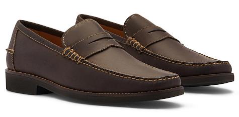 Peter Millar Handsewn Leather Penny Loafer Casual Shoes