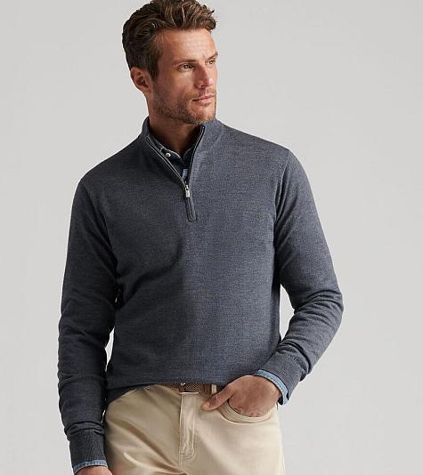 Peter Millar Crown Autumn Crest Quarter-Zip Golf Pullovers