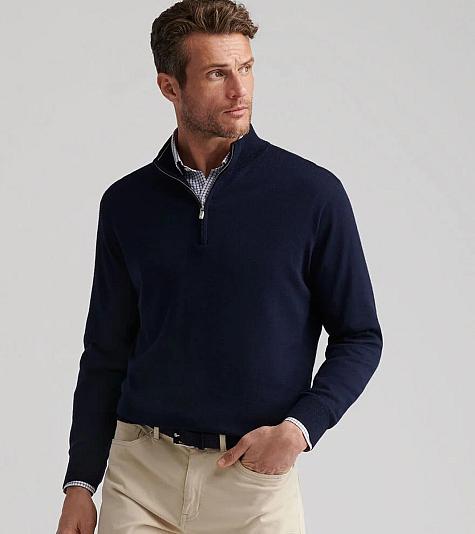 Peter Millar Crown Autumn Crest Quarter-Zip Golf Pullovers