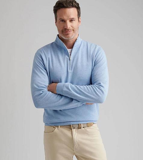 Peter Millar Crown Comfort Quarter-Zip Golf Pullovers