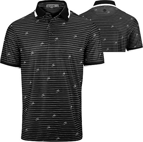 G/Fore Script Stripe Tech Pique Golf Shirts