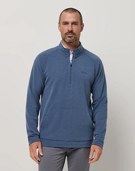 TravisMathew Performance Waffle Quarter-Zip Golf Pullovers
